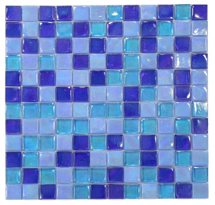 Laguna Ocean Square Pool Rated Glass Mosaic Tile