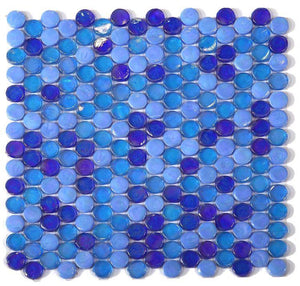 Laguna Ocean Penny Penny Round Pool Rated Mosaic Tile
