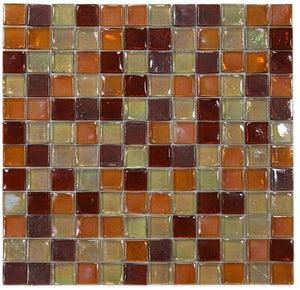 Laguna Wine Square 11.75 x 11.75 Glass Mosaic Tile