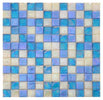 Laguna Beach Square 1x1 Pool Rated Glass Mosaic Tile