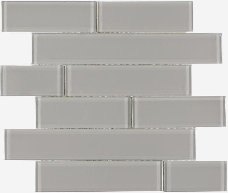 Casale Grey Shining 11.75 x 11.75 Glass Subway Tile