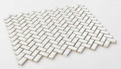 Tango White 11.25 x 12.75 Handmade Porcelain Mosaic Tile