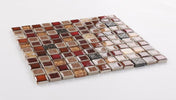 Swiss Red 11.75 x 11.75 Glass Mosaic Tile