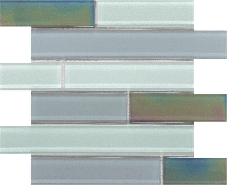 Casale Shimmer Grey 11.75 x 11.75 Glass Subway Tile