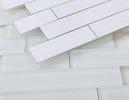 Casale White Frosted 11.75 x 11.75 Glass Subway Tile