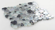 Inari Grey Pebble 12 x 12 Glass Mosaic Tile