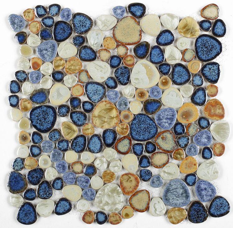 Growing Blue 11.50 x 11.50 Porcelain Mosaic Tile