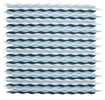 Water Blue 11.50 x 12.25 Glass Tile Mosaic