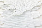 Water White Glass 11.50 x 12.50 Glass Tile Mosaic