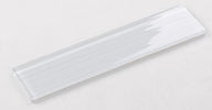 Amazon Silver White 3 x 12 White Color Glass Tile