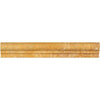 2 x 12 Honed Gold Travertine Single-Step Chair Rail Trim