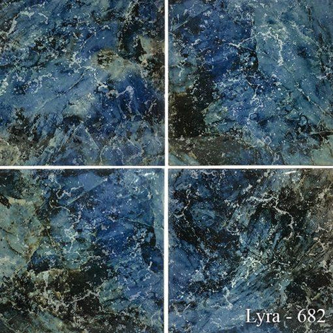 Lyra Bermuda Blue 6 x 6 Pool Tile Series