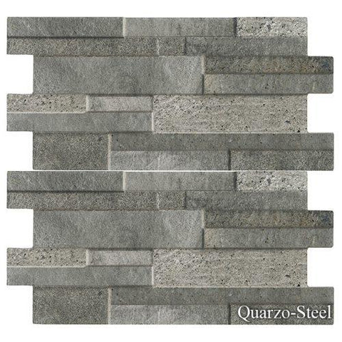 Quarzo Steel 6 1/4″ x 16″ Pool Tile Series