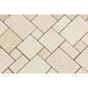 Crema Marfil Polished Marble Mini Versailles Pattern Mosaic Tile