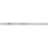 1/2 x 12 Honed Bianco Mare Marble Pencil Liner