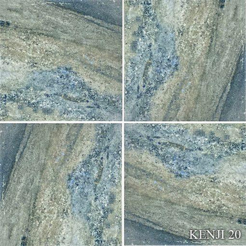 Kenji 6 x 6 Blue Granite Pool Tile