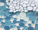 Lady Ocean 10.75 x 10.75 Glass Mosaic Tile