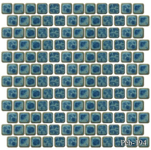 Peb Navy Blue 1 x 1 Pool Tile Series