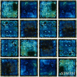Star Oyster Blue 3 x 3 Pool Tile Series
