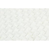 Thassos White Honed Marble 3-D Small Bread Mosaic Tile