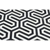 Thassos White Honed Marble Berlinetta Mosaic Tile (Thassos w/ Black)